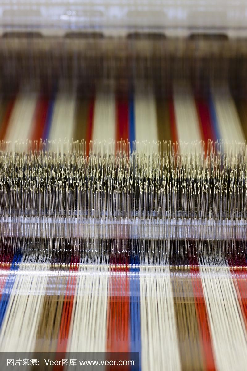 纺织品,制造机器,垂直画幅,纺织厂,织机
